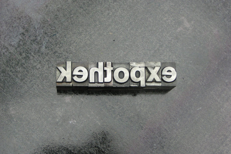 Bleisatz »expothek«